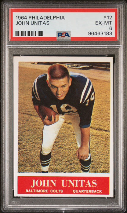 1964 Philadelphia #12 John Unitas PSA 6