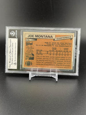 1981 Topps #216 Joe Montana BGS 8