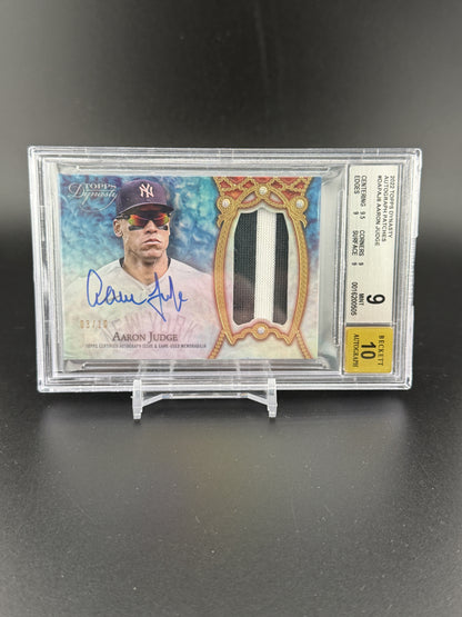 2022 Topps Dynasty #DAP-AJ6 Aaron Judge #/10 BGS 9