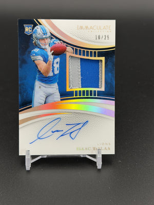 2025 Panini Immaculate Collection #134 Isaac TeSlaa Gold Patch Auto /25 PC