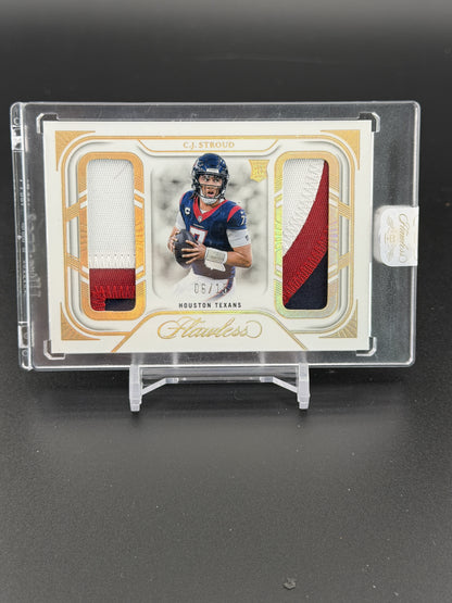 2023 Panini Flawless #DD-CSD C.J. Stroud Debut Duals Patch 6 /15 PC