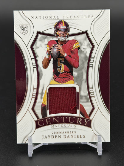 2024 National Treasures #CM-JDS Jayden Daniels Century Materials /99 PC