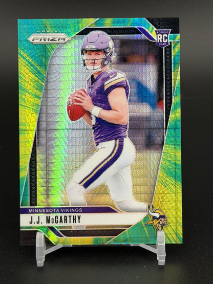 2024 Panini Prizm #400 J.J. McCarthy Hyper #/180 PC