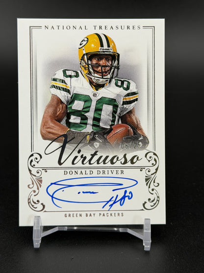 2025 Panini National Treasures #VO-DDR Donald Driver Virtuoso Auto /25