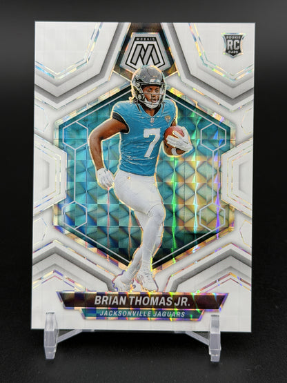 2024 Panini Mosaic #323 Brian Thomas Jr. Mosaic White #/25