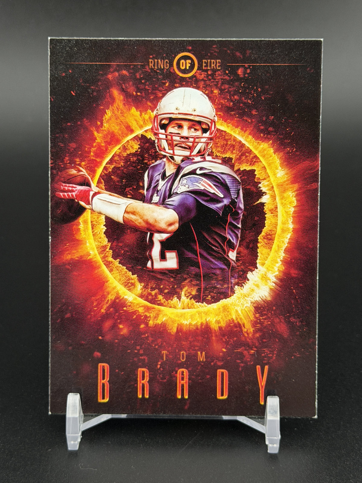 2014 Topps Fire #ROF-TB Tom Brady Ring of Fire