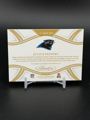 2025 Panini Flawless #HOF-JPS Julius Peppers Hall of Fame Autographs Silver #/20