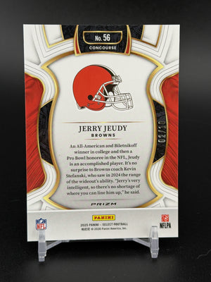 2025 Panini Select #56 Jerry Jeudy Gold Prizm #/10