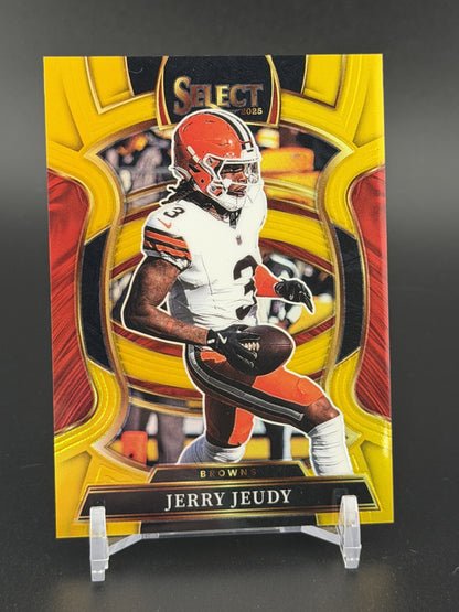 2025 Panini Select #56 Jerry Jeudy Gold Prizm #/10