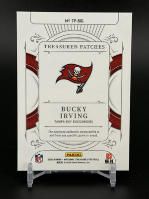 2024 Panini National Treasures #TP-BIG Bucky Irving Treasured Patches #/49