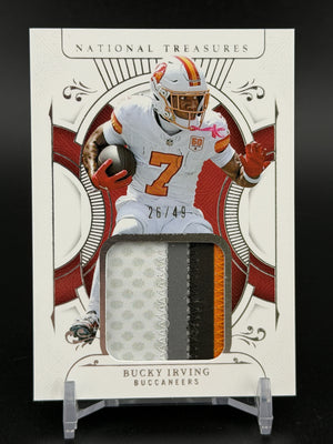 2024 Panini National Treasures #TP-BIG Bucky Irving Treasured Patches #/49