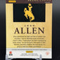 2022 Panini Select Draft Picks #AS-JA Josh Allen Artistic Selections