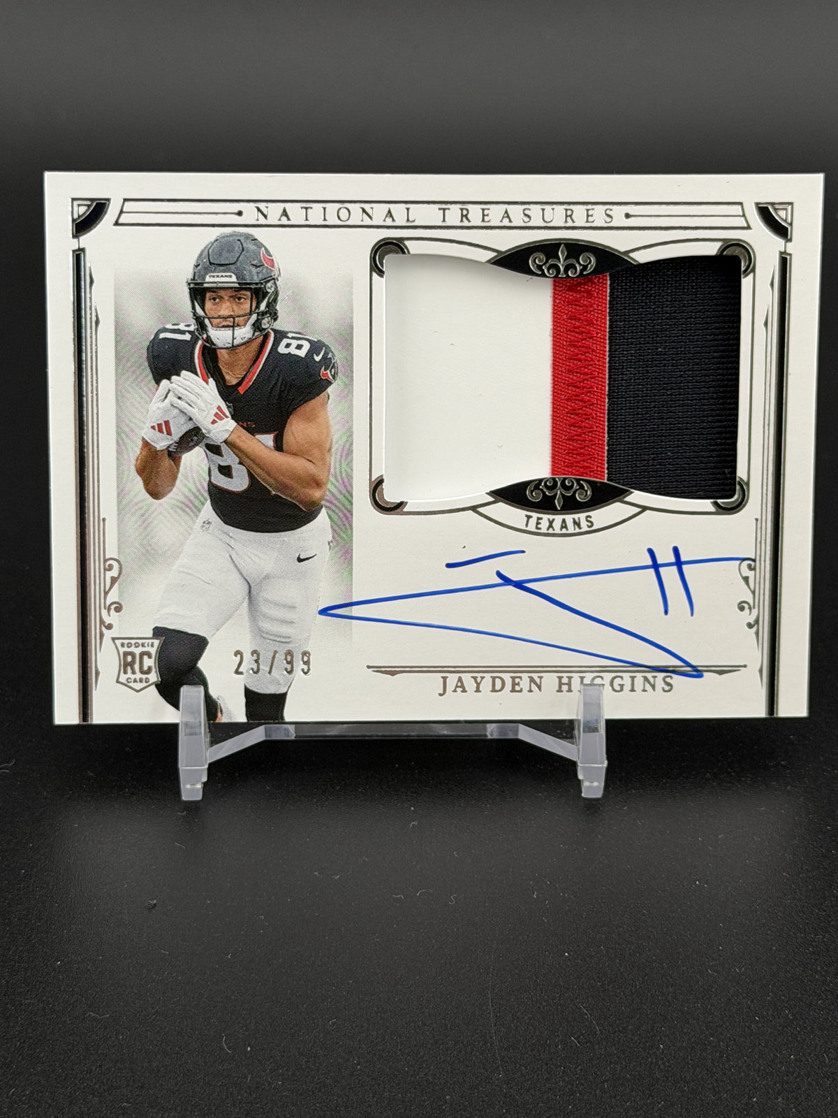 2025 National Treasures #172 Jayden Higgins Rookie Patch Auto /99