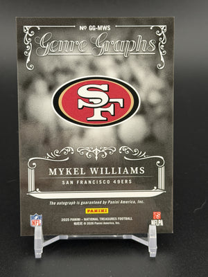 2025 National Treasures #GG-MWS Mykel Williams Genre Graphs Holo Gold /10
