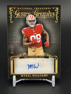 2025 National Treasures #GG-MWS Mykel Williams Genre Graphs Holo Gold /10