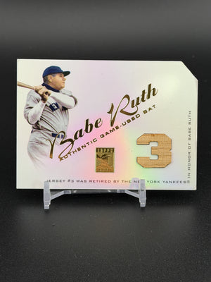 2001 Topps Tribute Babe Ruth Game Used Bat Relics "Backdoor No Sticker 1/1?"