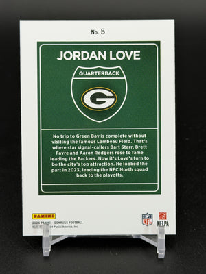 2024 Donruss #5 Jordan Love Downtown