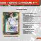 2025 Topps Chrome F1 Formula 1 6-Pack Blaster Box (Presell)