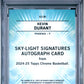 2024-25 Topps Chrome Sapphire Kevin Durant Sky-Light Auto Orange 25 /25 PSA 10
