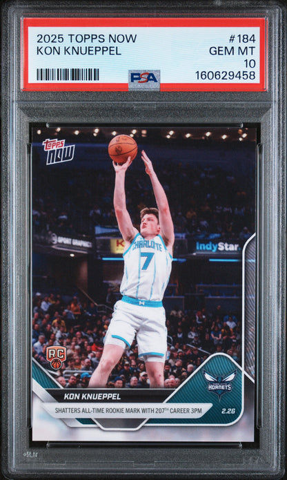 2025-26 Topps Now #184 Kon Knueppel RC PSA 10