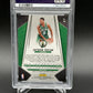 2017-18 Panini Prizm #16 Jayson Tatum Prizms Rookie RC Fast Break PSA 9