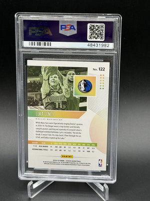 2018-19 Panini Status #122 Luka Doncic Rookie RC PSA 10