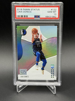 2018-19 Panini Status #122 Luka Doncic Rookie RC PSA 10