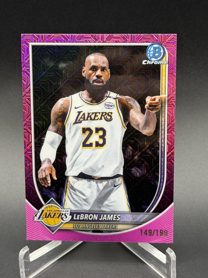 2025-26 Bowman #BCV-121 LeBron James Chrome Pink Mojo Refractors #/199