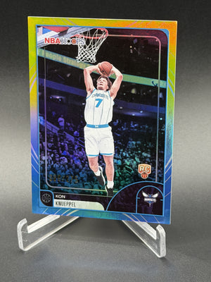 2025-26 Hoops #67 Kon Knueppel Rainbow Blue and Yellow #/275