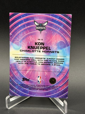 2025-26 Topps Chrome Cosmic #HN-19 Kon Knueppel Hyper Nova Rookie RC