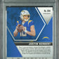2020 Panini Mosaic #204 Justin Herbert Prizm Green PSA 9