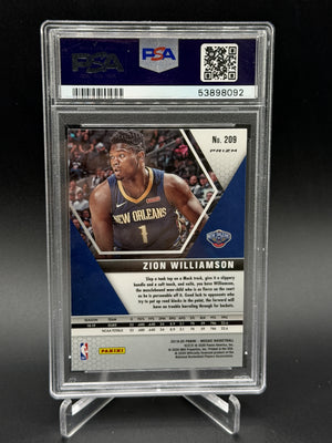 2019-20 Panini Mosaic #209 Zion Williamson Reactive Orange PSA 10