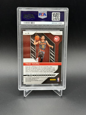 2018-19 Panini Prizm #78 Trae Young Prizms Green PSA 10