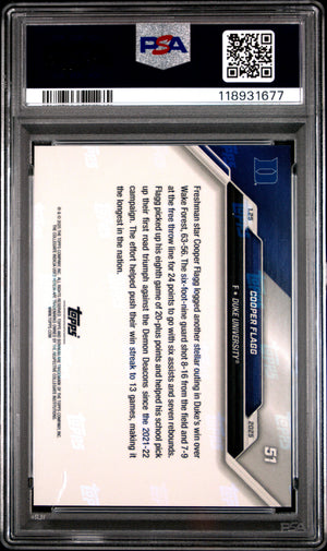 2024-25 Bowman U Now #51 Cooper Flagg PSA 10