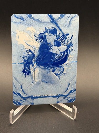 2025 Topps Inception #8 Corbin Carroll Printing Plates Cyan 1/1