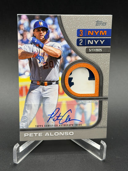 2025 Topps Pete Alonso Rounding the Bases Auto Relics Platinum 1/1