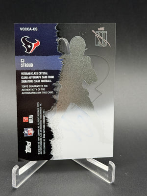 2025 Topps Signature Class #VCCCA-CS CJ Stroud Veteran Crystal Clear Auto