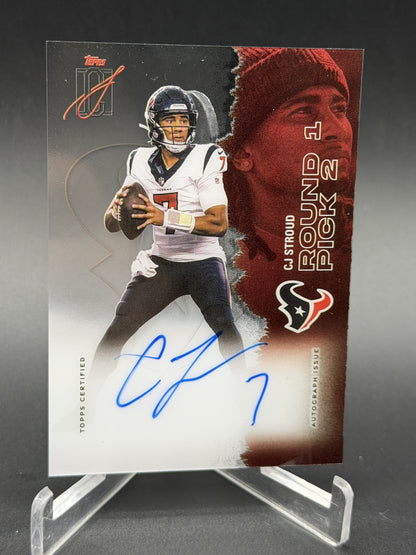 2025 Topps Signature Class #VCCCA-CS CJ Stroud Veteran Crystal Clear Auto