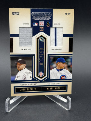 2004 Playoff Honors Nolan Ryan Clemens Wood Beckett Quad Material /100