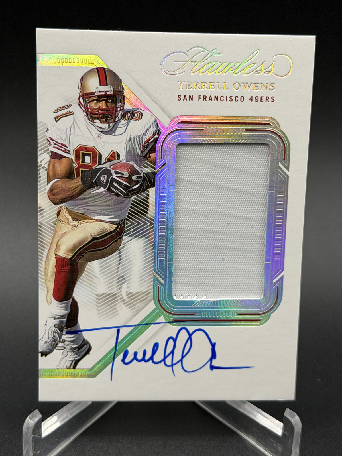 2023 Panini Flawless #PA-TOW Terrell Owens Patch Autographs Silver #/20