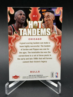 2008-09 Fleer Hot Prospects #HT-2 Michael Jordan / Scottie Pippen Hot Tandems