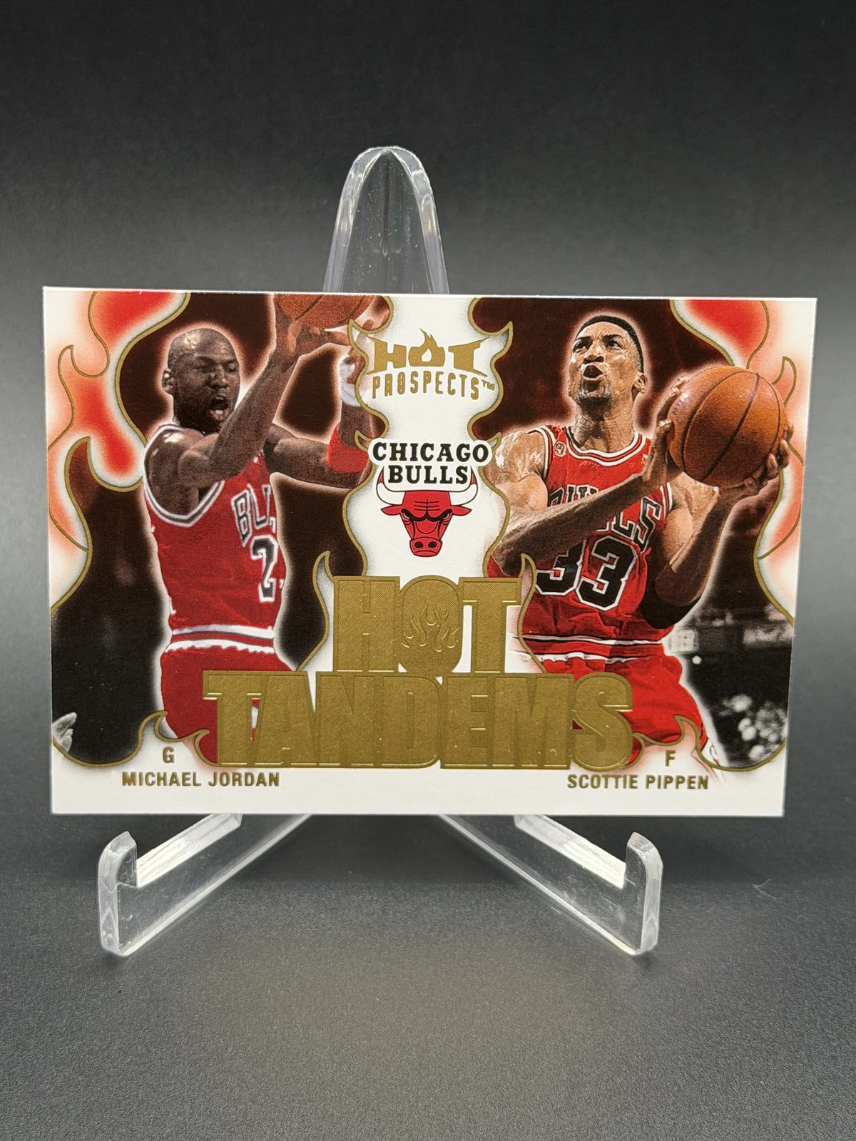 2008-09 Fleer Hot Prospects #HT-2 Michael Jordan / Scottie Pippen Hot Tandems