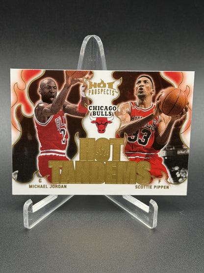 2008-09 Fleer Hot Prospects #HT-2 Michael Jordan / Scottie Pippen Hot Tandems