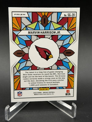 2024 Panini Mosaic #SG-20 Marvin Harrison Jr. Rookie RC Stained Glass