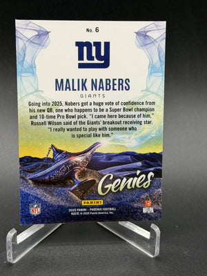 2025 Panini Phoenix #6 Malik Nabers Genies SSP