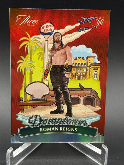 2024 Panini Three Count WWE #12 Roman Reigns Downtown