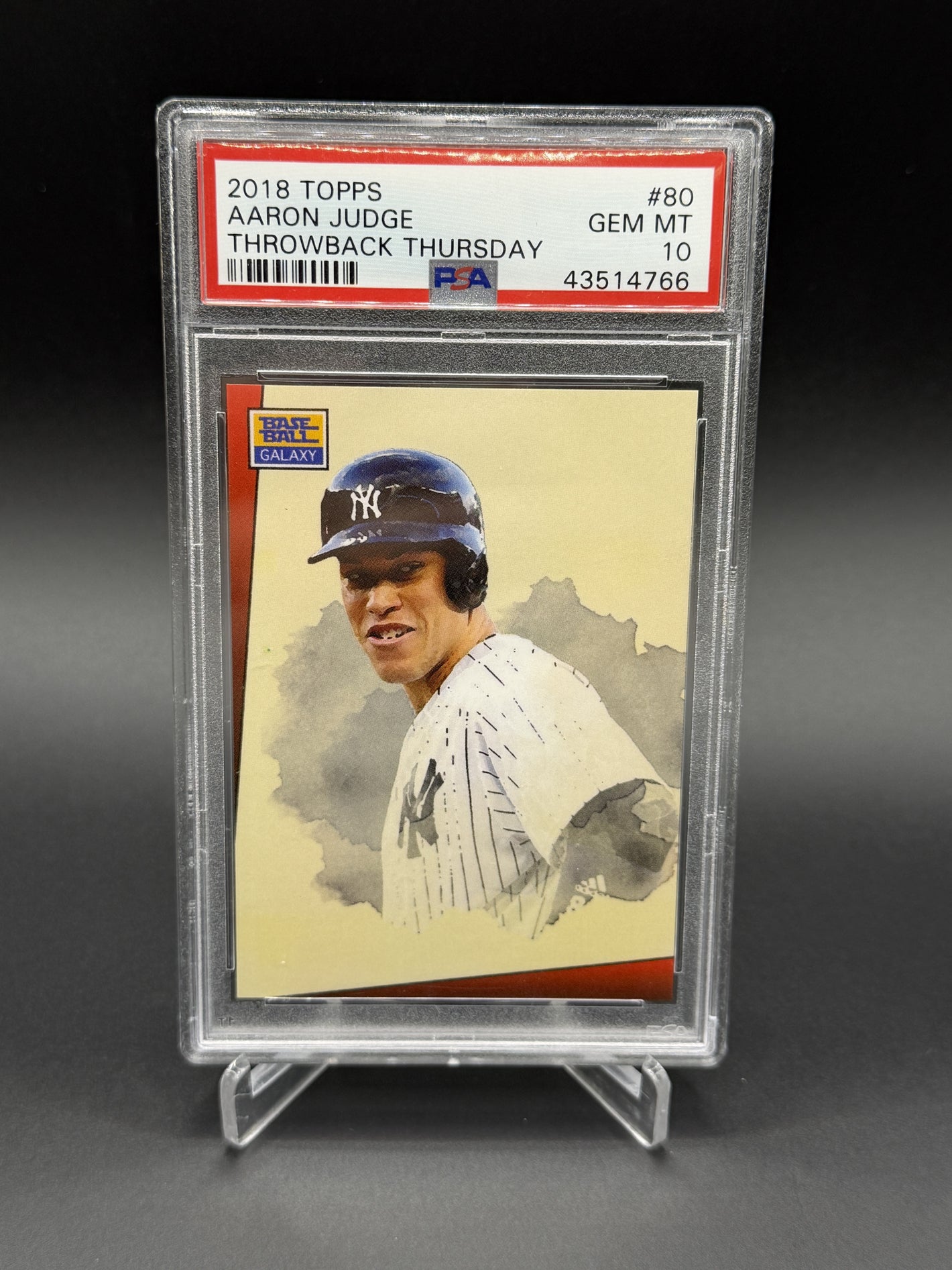 2018 Topps Throwback Thursday #80 Aaron Judge PSA 10