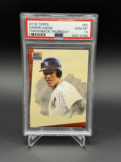 2018 Topps Throwback Thursday #80 Aaron Judge PSA 10