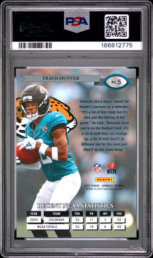 2025 Donruss #5 Travis Hunter Rookie RC Retro 1995 PSA 10