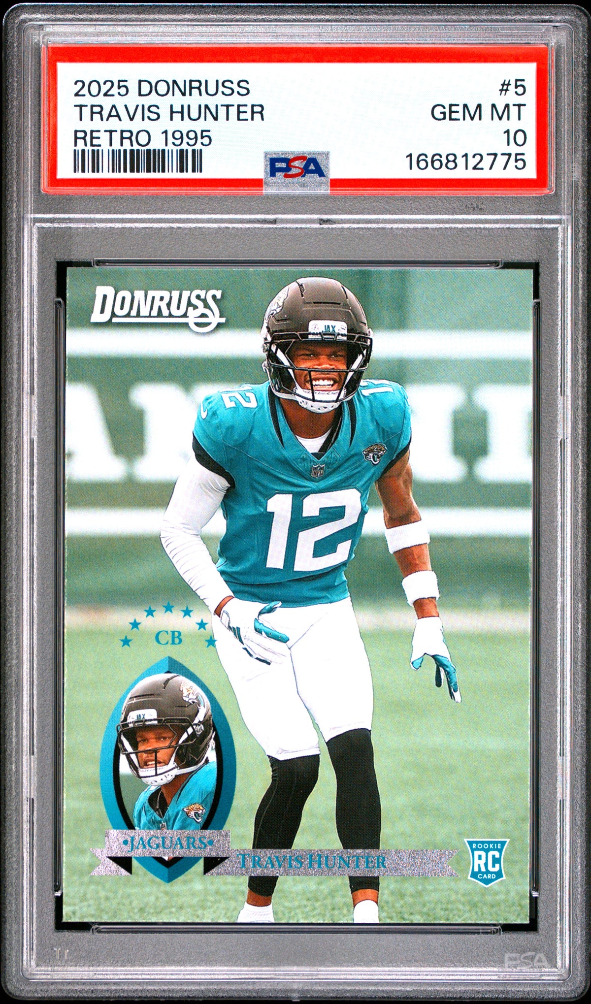 2025 Donruss #5 Travis Hunter Rookie RC Retro 1995 PSA 10